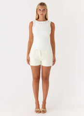 Play For It Top - Ivory