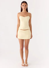 Leray Top - Lemon Yellow