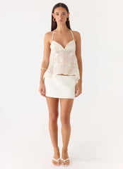 Elsas Sequin Top - Ivory